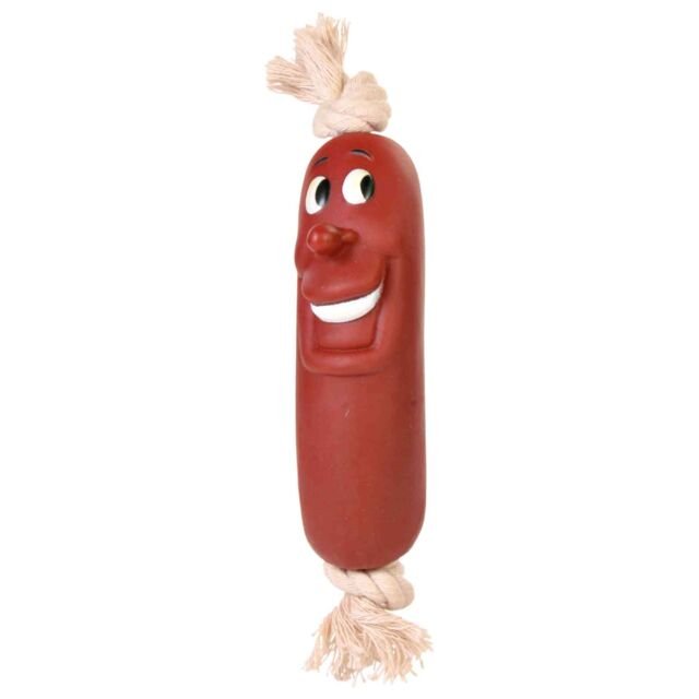 Trixie Kobasica na konopcu od vinila 11cm Trixie Kobasica na konopcu od vinila 11cm