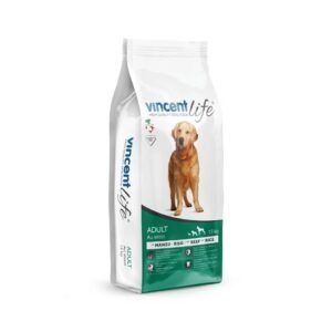 Vincent Life Adult All breeds - Govedina i pirinač 15kg