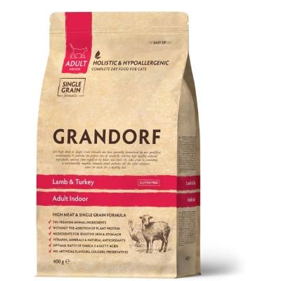 Grandorf Cat Adult Indoor Jagnjetina & Ćuretina Grandorf Cat Adult Indoor Jagnjetina & Ćuretina