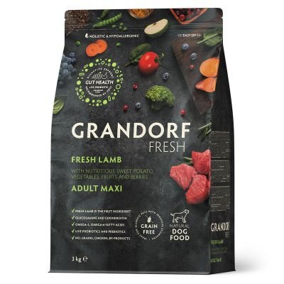 Grandorf Dog Fresh Adult Maxi Breeds Jagnjetina 3kg Grandorf Dog Fresh Adult Maxi Breeds Jagnjetina 3kg - Dont Ker Pet Shop