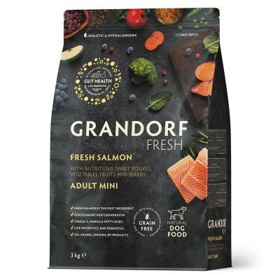 Grandorf Dog Fresh Adult Mini Breeds Losos 3kg Grandorf Dog Fresh Adult Mini Breeds Losos 3kg - Dont Ker Pet Shop