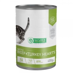 Nature's Protection Kitten konzerva Govedina i Ćuretina srca 400g