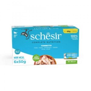 Schesir Complete&Balanced vlažna hrana za mačke Multipack - Tuna u želeu 6x50g