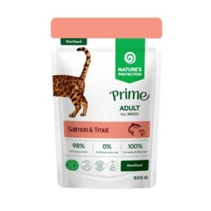 Nature's Protection Prime vlažna hrana za mačke Adult Sterilised Salmon&Trout 85g
