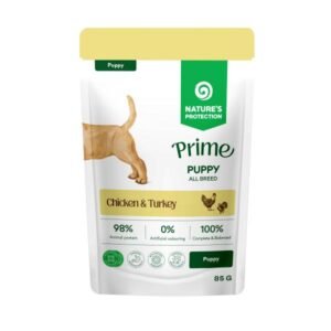 Nature's Protection Prime vlažna hrana za pse Junior All Breed Chicken&Turkey 85g