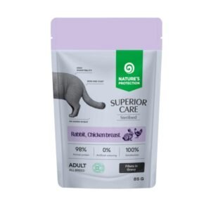 Nature's Protection Superior Care vlažna hrana za mačke Sterilised Adult Rabbit&Chicken breasts&Cranberries 85g