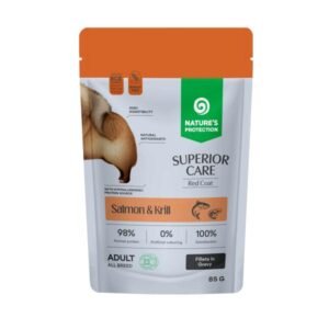 Nature's Protection Superior Care vlažna hrana za pse Adult Red Coat - Salmon&Krill 85g