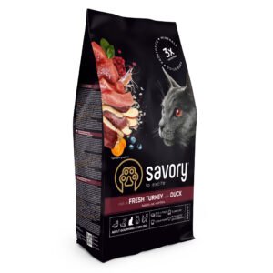 Savory Cat Adult Sterilised - Ćuretina i Pačetina
