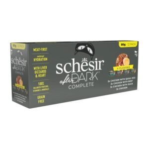 Schesir Cat After Dark - Multipack konzerve u brodetu 12x80g - 960g