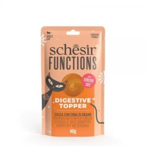 Schesir Complementary vlažna hrana za mačke Functions Digestive - Bundeva i pšenična trava u pireu 40g