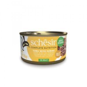 Schesir Complete&Balanced vlažna hrana za mačke - Tuna i surimi u želeu 85g