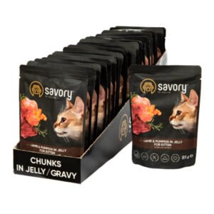 Savory Cat Kitten - Jagnjetina i Bundeva 22x85g