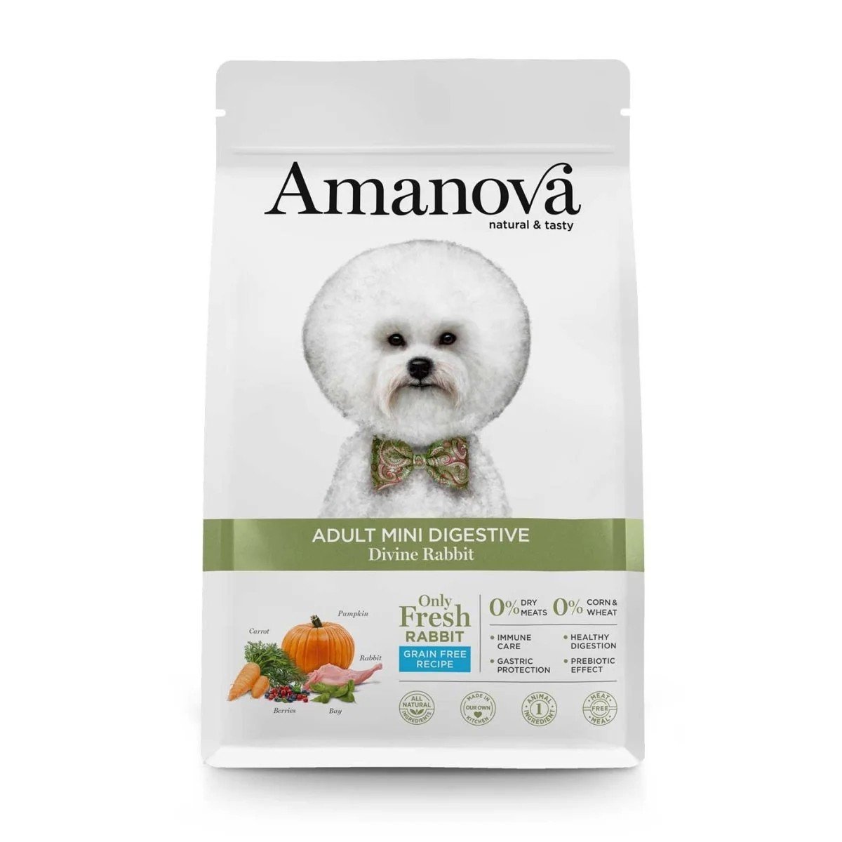 Amanova Dog Adult Mini Digestive Divine - Rabbit 10kg Amanova Dog Adult Mini Digestive - Divine Rabbit 10kg - Dont Ker Pet Shop