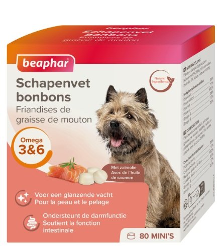 Beaphar-poslastice-ovcetina-lososovo-ulje-mini Beaphar poslastice Ovčetina i lososovo ulje Mini 245g