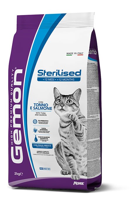 Gemon Cat Adult Sterilised - Tuna i losos 2kg Gemon Cat Adult Sterilised - Tuna i losos 7kg
