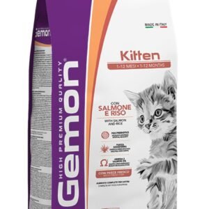 Gemon Cat Kitten - Losos i pirinač 2kg