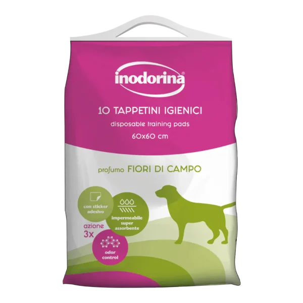 Inodorina Training Pads Flower 60x60 - 10kom Inodorina Training Pads Flower 60x60 - 10kom - Dont Ker Pet Shop