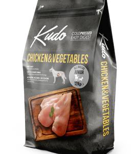 Kudo Dog Junior All breeds - Chicken & vegetables 12kg