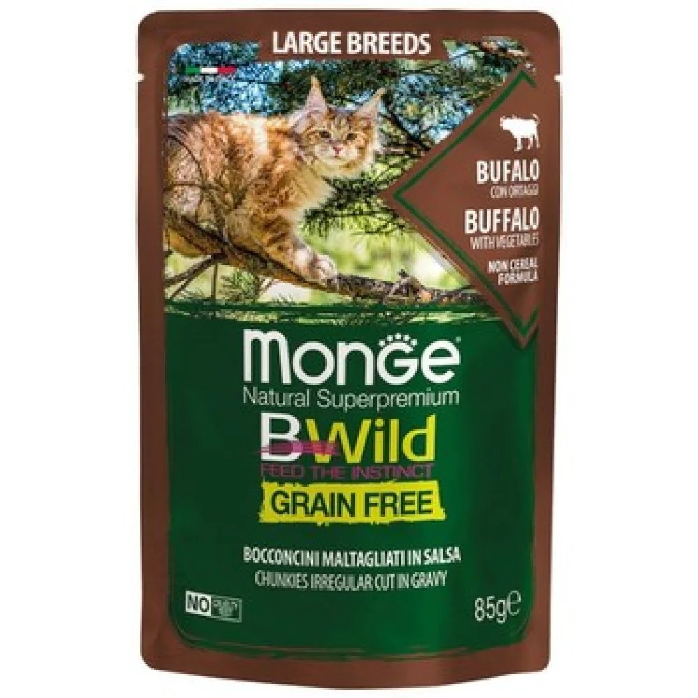 Monge BWild Cat sos Large breed Bivo 85g Monge BWild Cat sos Large breed Bivo 85g