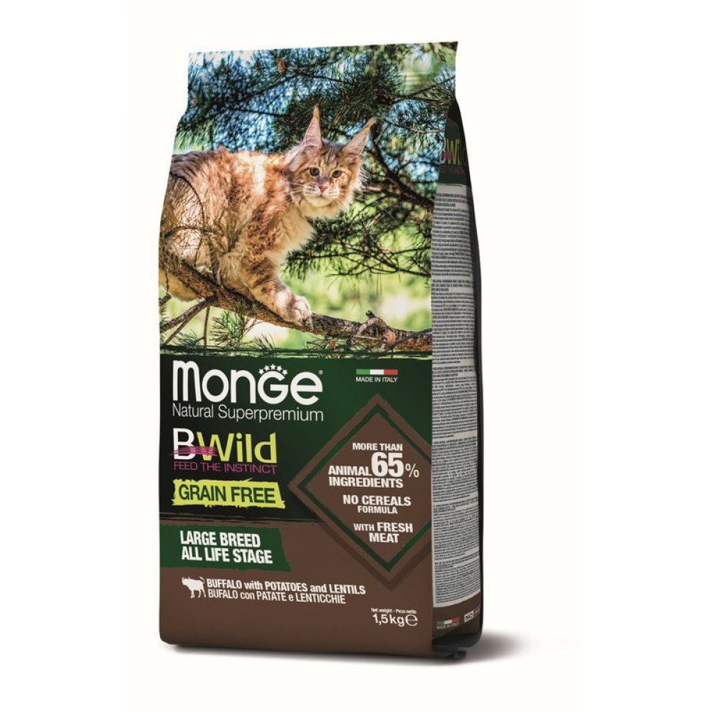 Monge Bwild Cat GF Bizon i krompir 1.5kg Monge Bwild Cat GF Bizon i krompir 1.5kg