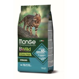Monge Bwild Cat GF Sterilised Tuna i grašak 1.5kg