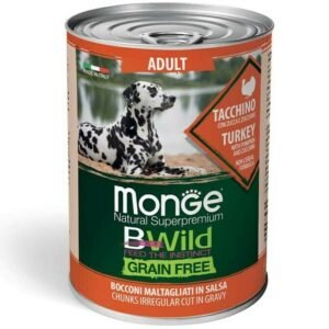 Monge Bwild Dog konzerva GF 400g