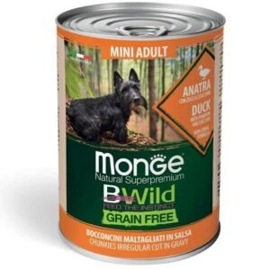 Monge Bwild Dog konzerva GF Mini - Pačetina 400g