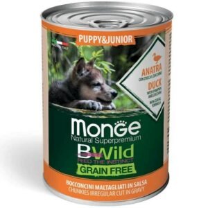 Monge Bwild Dog konzerva GF Puppy – Pačetina 400g