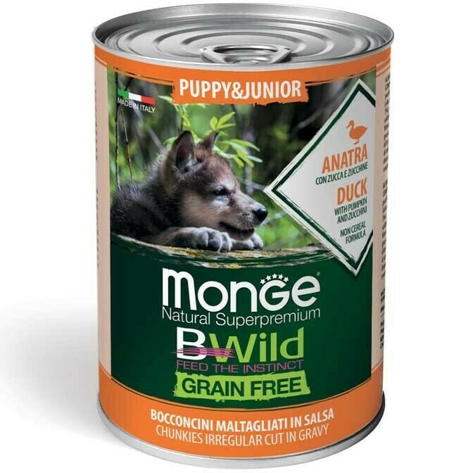 Monge Bwild Dog konzerva GF Puppy – Pačetina 400g Monge Bwild Dog konzerva GF Puppy – Pačetina 400g