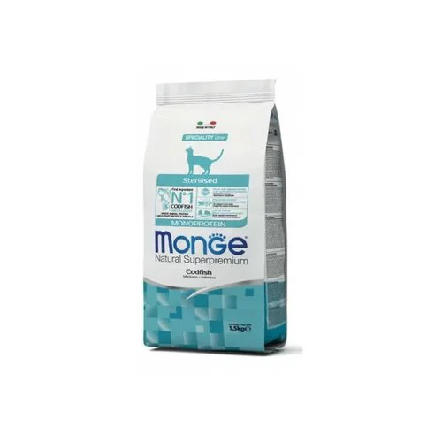 Monge Cat Adult Sterilised - Bakalar 1.5kg Monge Cat Adult Sterilised - Bakalar 1.5kg