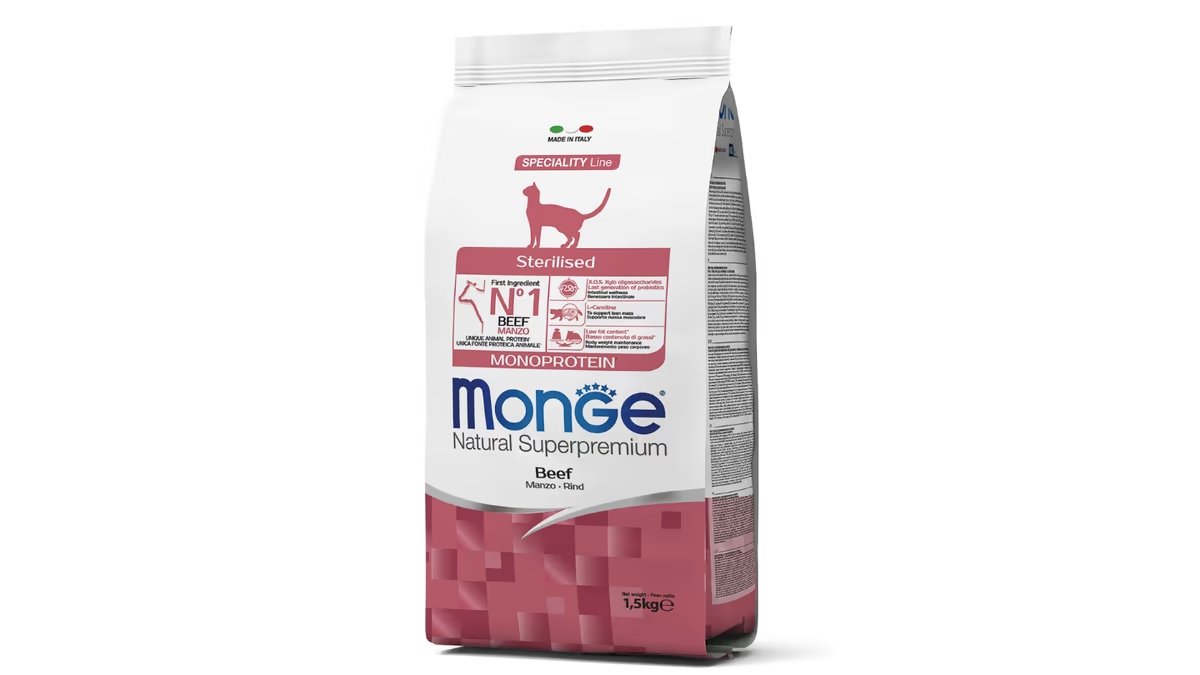 Monge Cat Adult Sterilised - Govedina Monge Cat Adult Sterilised - Govedina 1.5kg