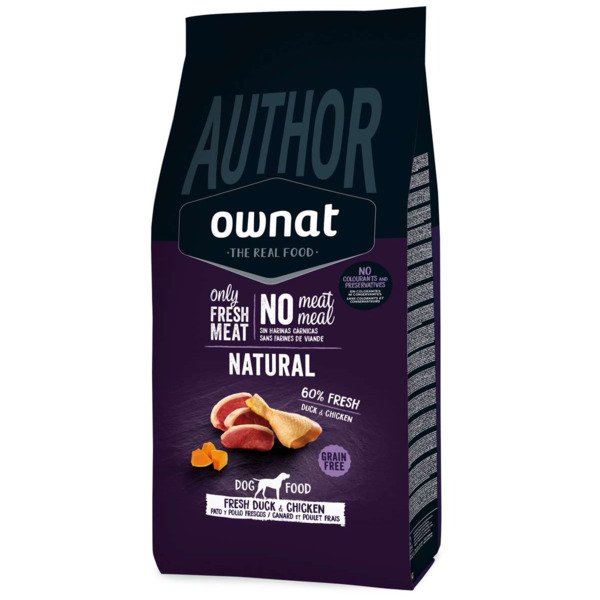 Ownat Author Dog Fresh Duck & chicken 10kg Ownat Author Dog Fresh Duck & chicken 10kg