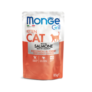 Monge Cat Grill sos Kitten - Losos 28x85g