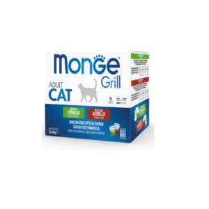 Monge Cat Grill sos Mix Zečetina i jagnjetina 12x85g