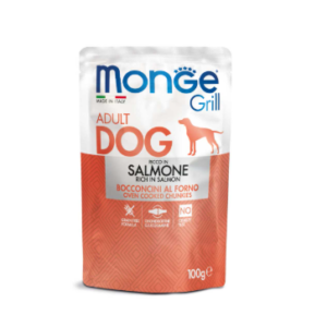 Monge Dog Grill sos Losos 24x100g