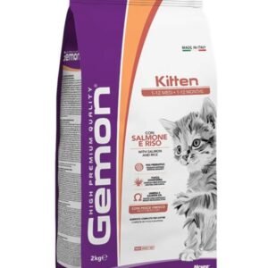 Gemon Cat Kitten - Losos i pirinač 2kg