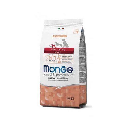 Monge Dog Adult Mini Losos i pirinač 2.5kg Monge Dog Adult Mini Losos i pirinač 2.5kg