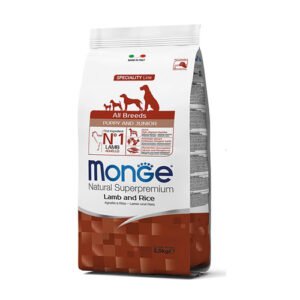 Monge Dog Puppy & Junior All breeds Jagnjetina i pirinač