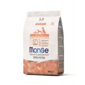 Monge Dog Puppy & Junior All breeds Losos i pirinač