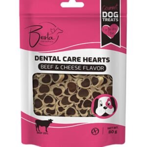 Besta poslastica za pse Heart Dental Govedina i sir 80g