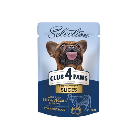 Club4Paws Mini komadići u sosu Govedina 85g Club4Paws Mini komadići u sosu Govedina 85g
