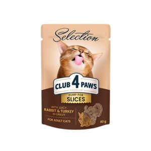 Club4Paws komadići u sosu Zečetina i Ćuretina 80g