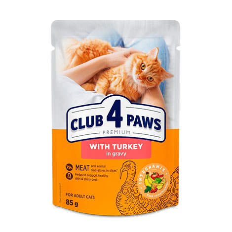 Club4Paws sos za mačke Ćuretina 85g Club4Paws sos za mačke Ćuretina 85g