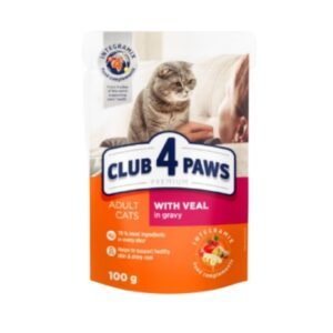 Club4Paws sos za mačke Teletina 100g