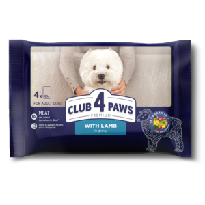 Club4Paws sos za pse Mini Jagnjetina 4x85g