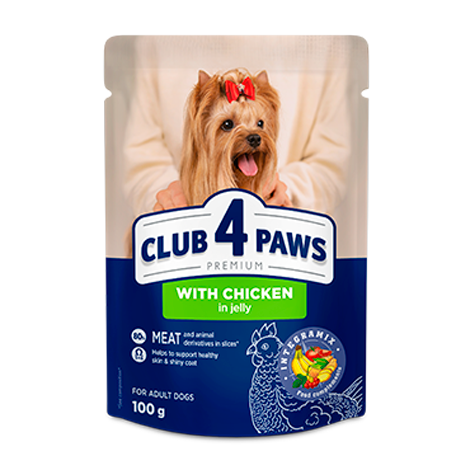 Club4Paws sos za pse Piletina u želeu 100g Club4Paws sos za pse Piletina u želeu 100g