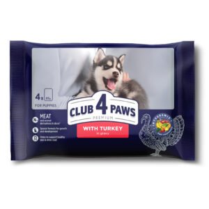 Club4Paws sos za štence Puppy Ćuretina 4x85g