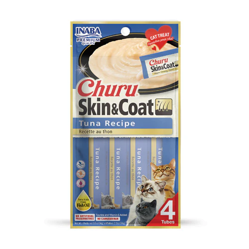 Inaba Cat Skin & Coat Tuna 4×14g Inaba Cat Skin & Coat Tuna 4×14g
