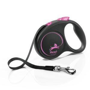 FLEXI Black Design XS Tape 3m Roze povodac