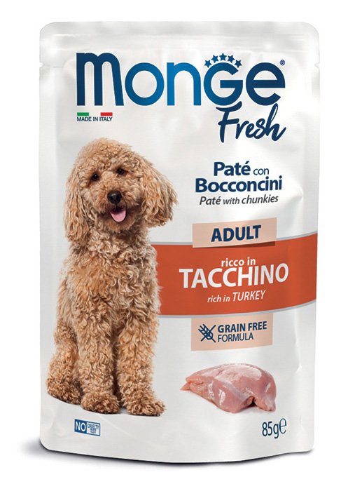 Monge Fresh Dog sos GF Adult – Ćuretina 85g Monge Fresh Dog sos GF Adult – Ćuretina 85g